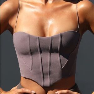 Joah Brown | Contour Top In Sueded Mauve